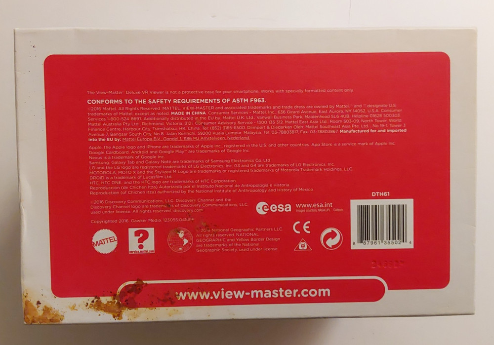 View Master Deluxe Virtual Reality VR Viewer Model DTH61 Start up kit