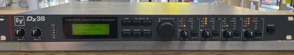ELECTRO-VOICE EV DX38 24 BIT DIGITAL SOUND SYSTEM PROCESSOR