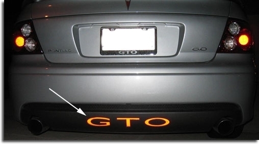 Rear Bumper Inlay Decals - 2004-2006 GTO