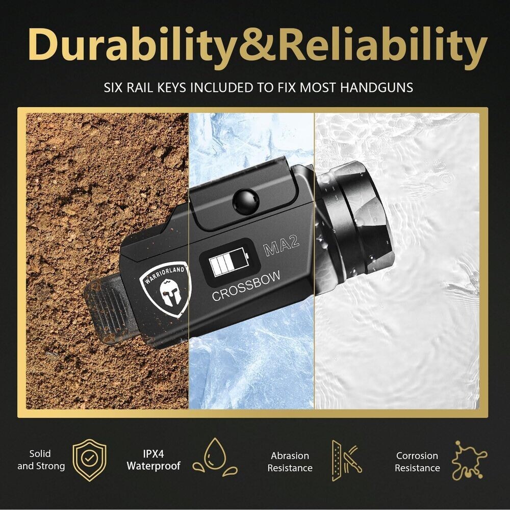 TSG Universal Weapon Lights Fits 100+ models with different rail mounting blocks