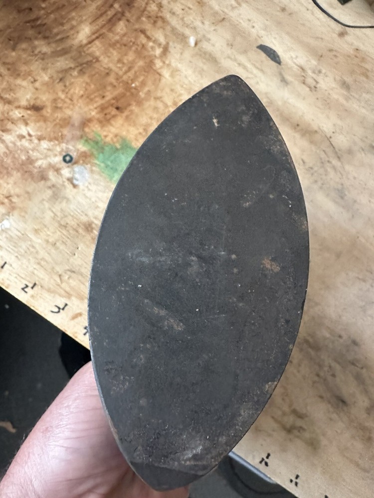 Vintage Sad Iron With Wood Handle