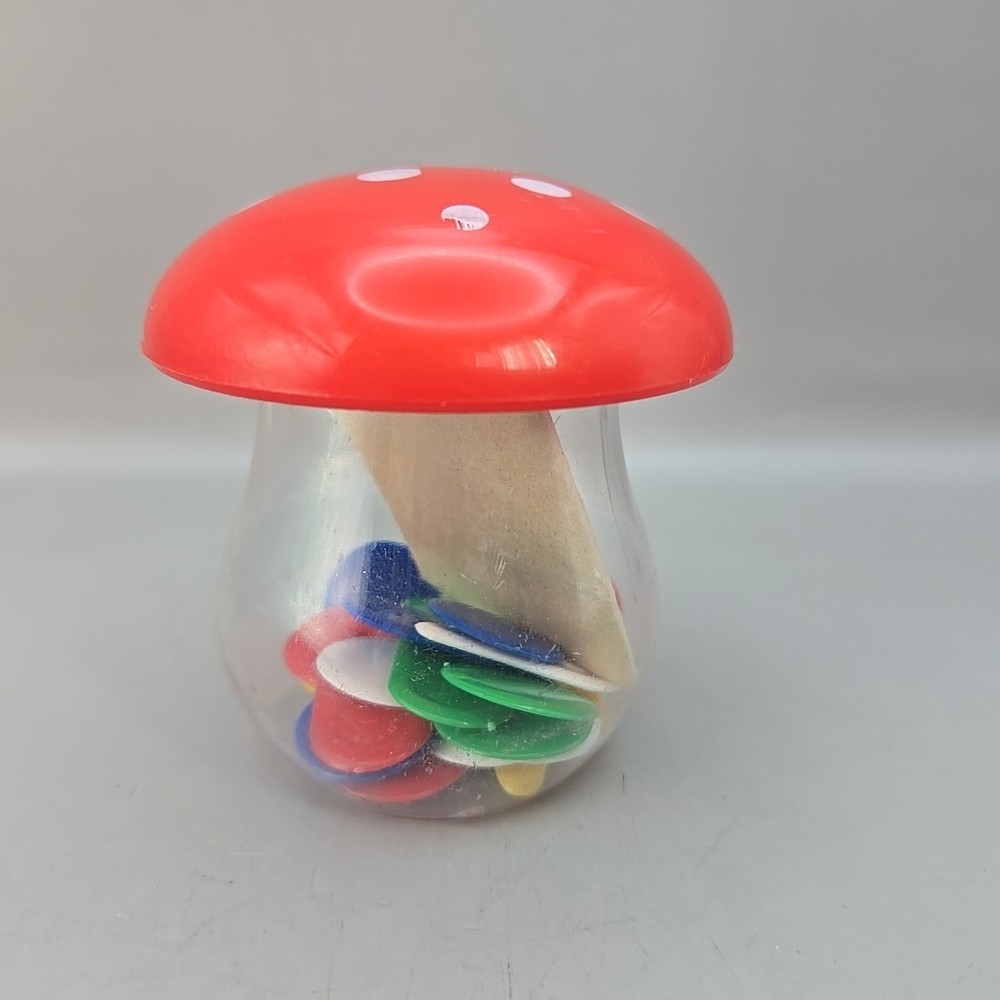 Vintage Flea-Jump Game COMPLETE With Mushroom Container, Game Pieces, Rules