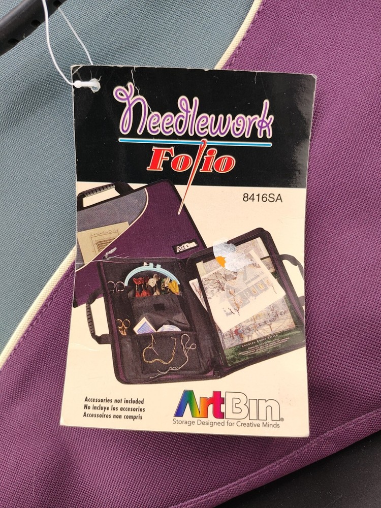 ArtBin Needlework Folio! 8416SA! Purple And Grey! NWT!!