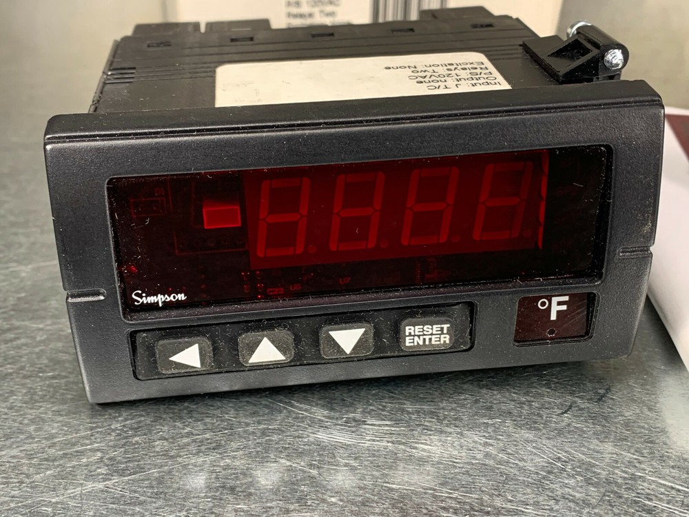 Simpson H340191020 Digital Panel Temperature Meter Temp 120VAC