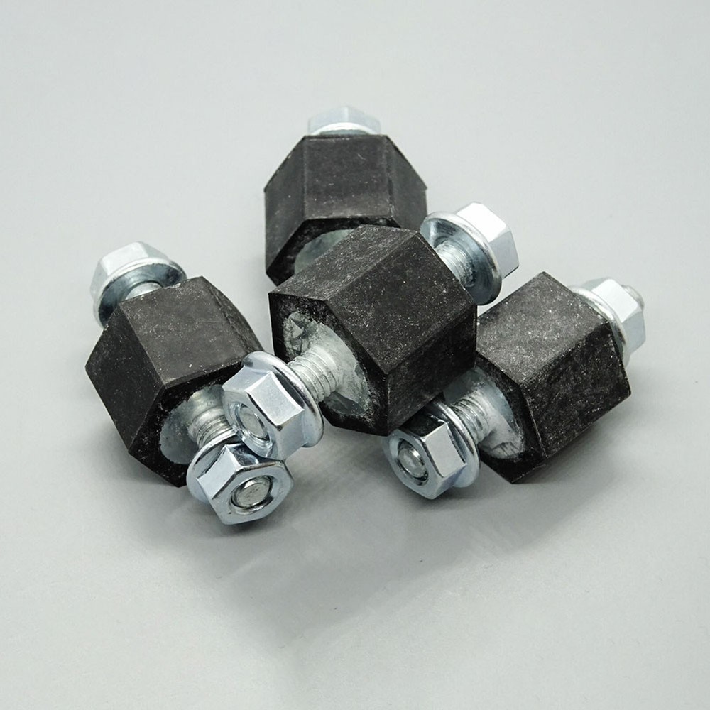 Black Rubber For buffer Pad with Nut Suitable for Multiple Applications