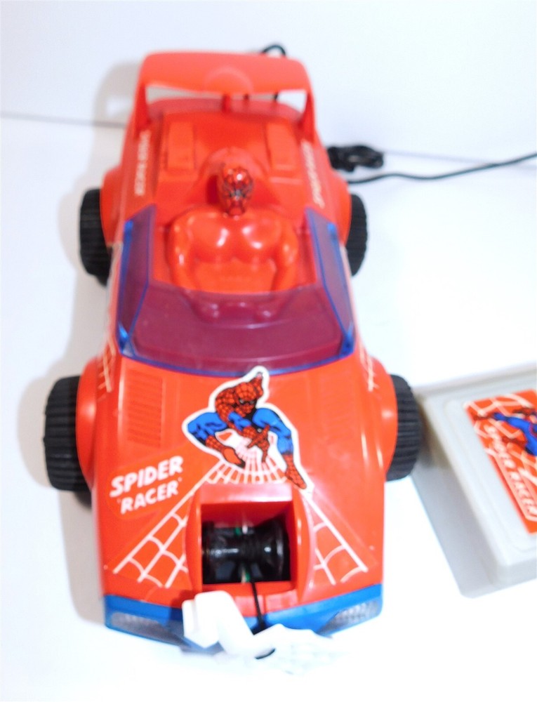 1985 Buddy L Marvel Secret Wars SPIDERMAN Remote Control Racer, Runs