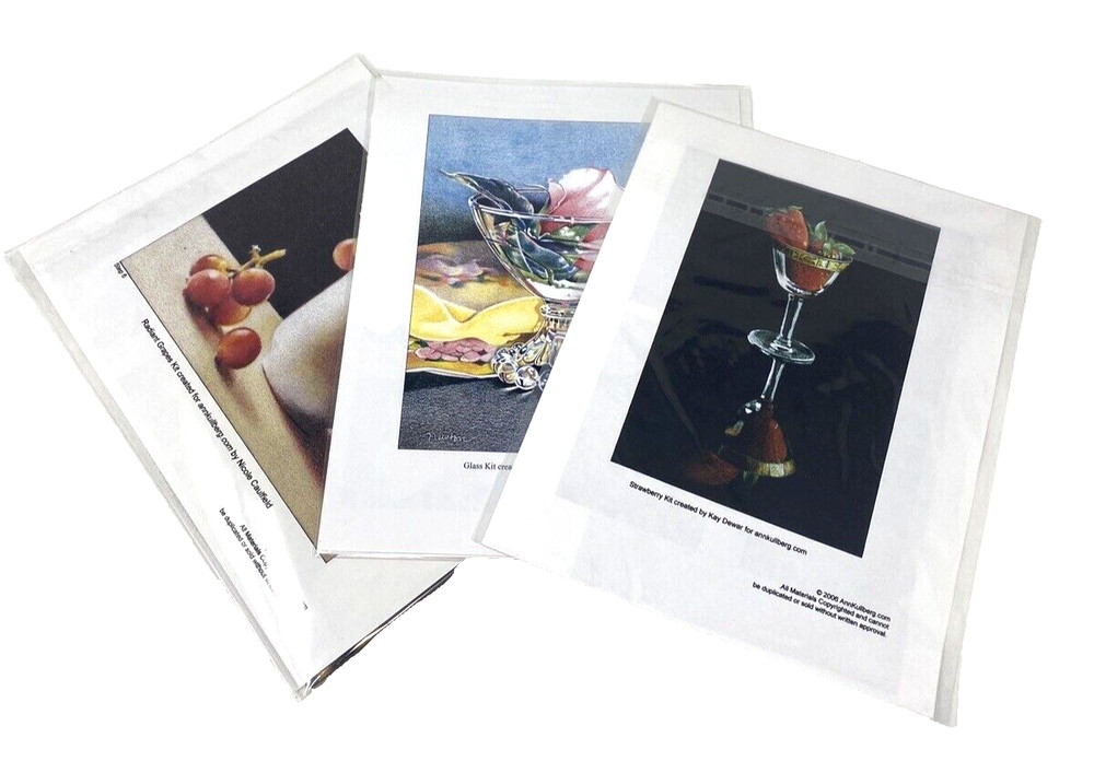 3 Colored Pencil Drawing Step-By-Step Beginner Kits - Fruit & Flowers Still Life