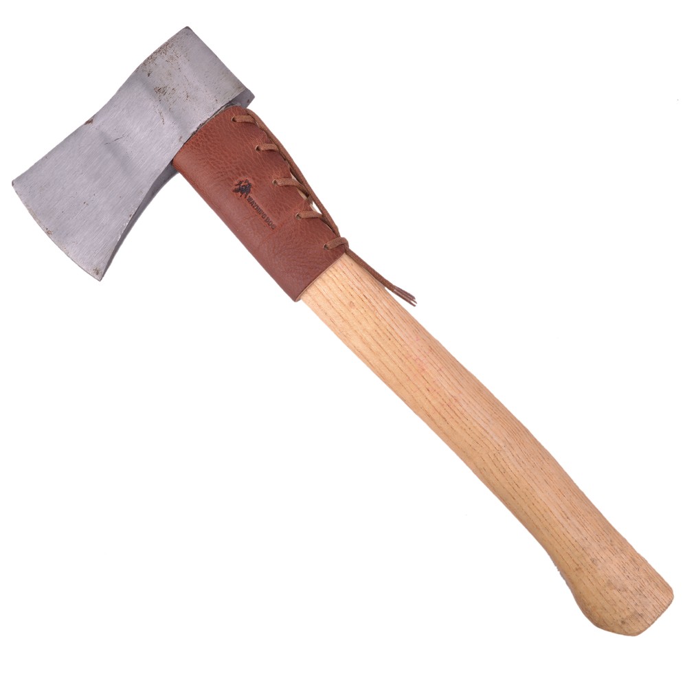 Quality Brown Leather Axe Handle Guard Collar Holster /Axe Protector Covers