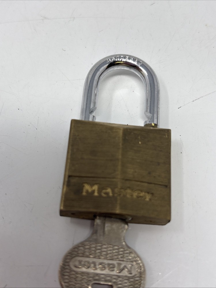 Master Lock 130 Brass Body Padlock with 1 key