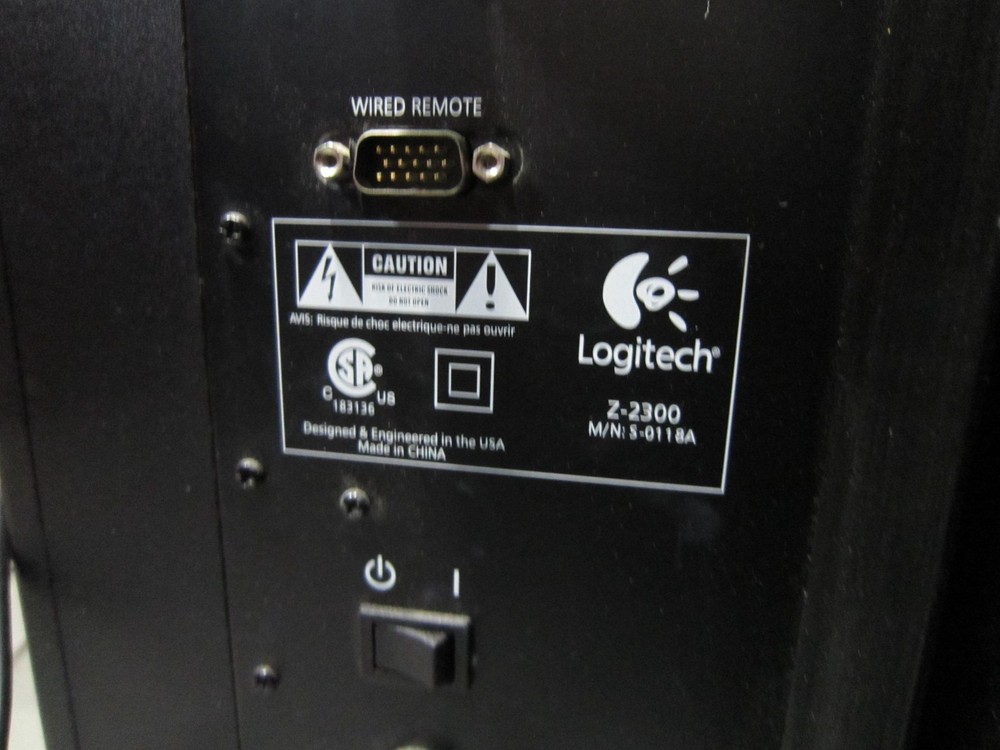 Logitech Z-2300 2.1 THX PC Speaker System Missing Wired Control Pod Remote