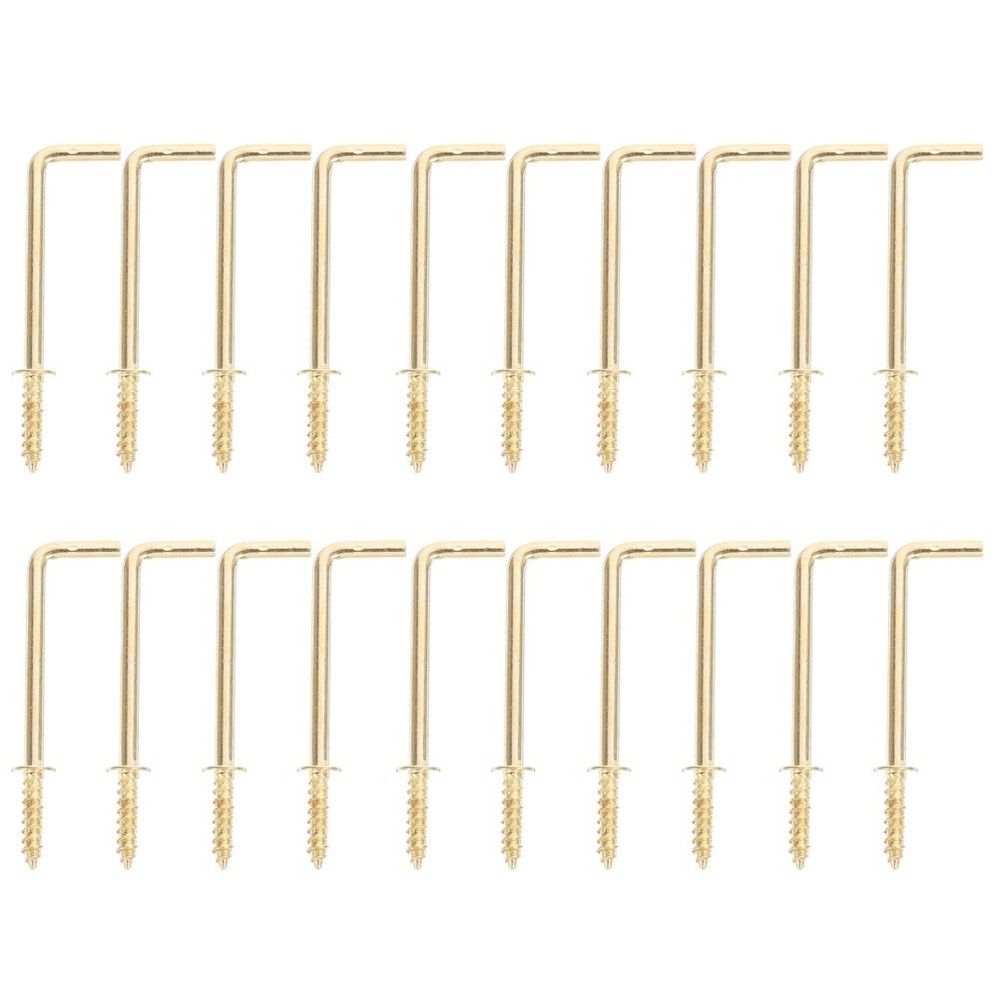 30 Pcs Right Angle Hook Metal Hooks for Hanging Workplace L-shaped