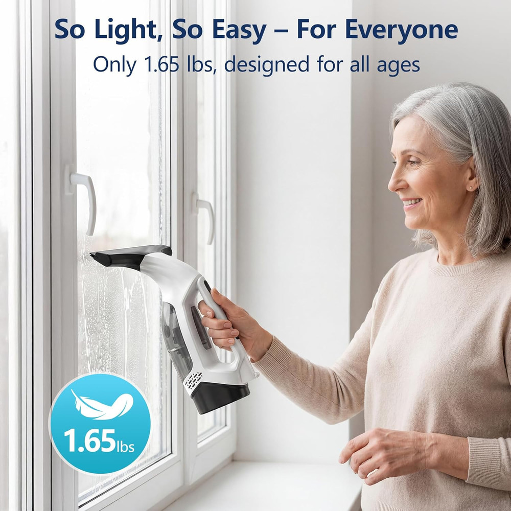 Window Vacuum Squeegee with Extendable Pole