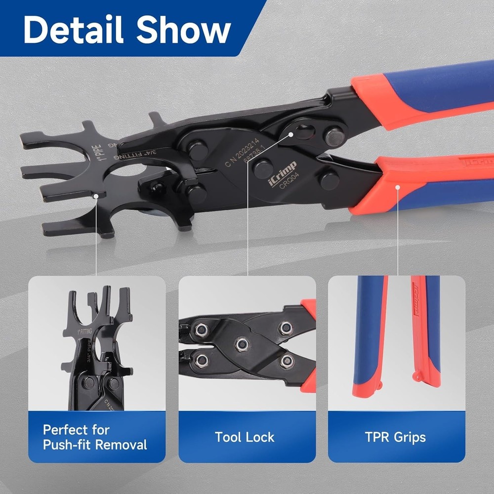 Professional Grade Push to Connect Fitting Removal Tool - Multi-Size Compatible