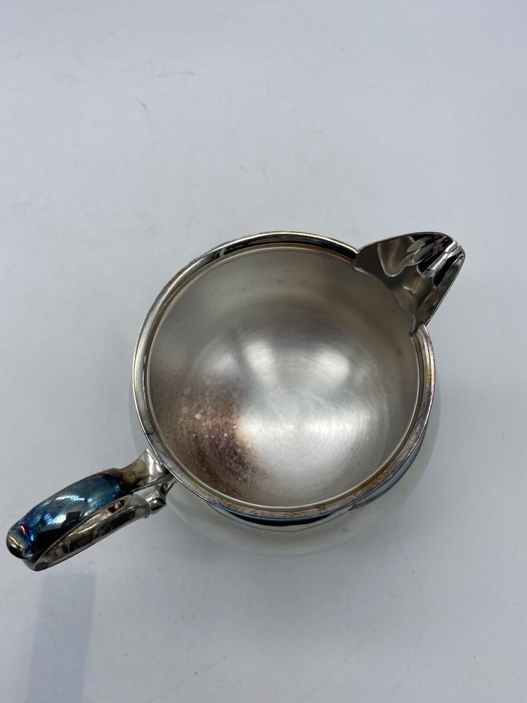 Leonard - Silver-plate - 4 Footed Creamer with Lid NEVER USED