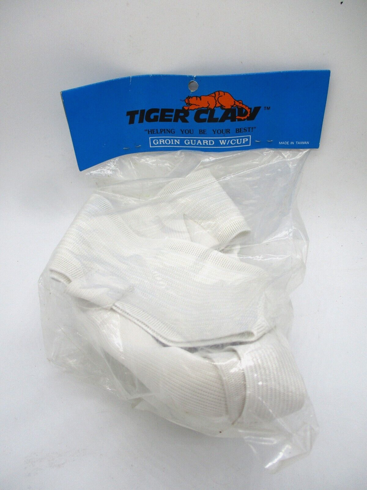 Tiger Claw Groin Guard With Cup White Size JUNIOR LARGE