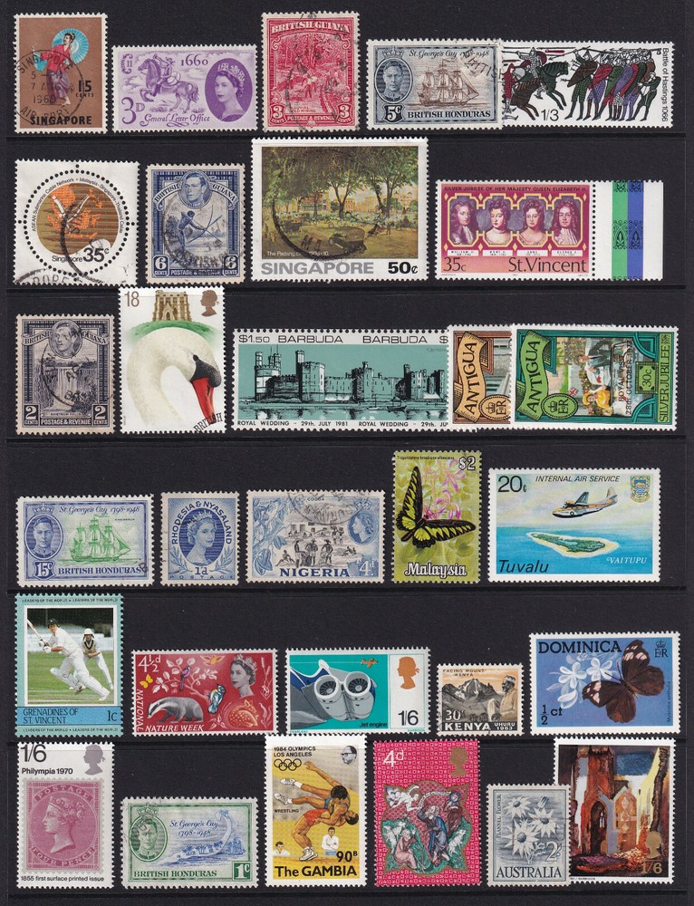 British Commonwealth mounted mint and used selection 70