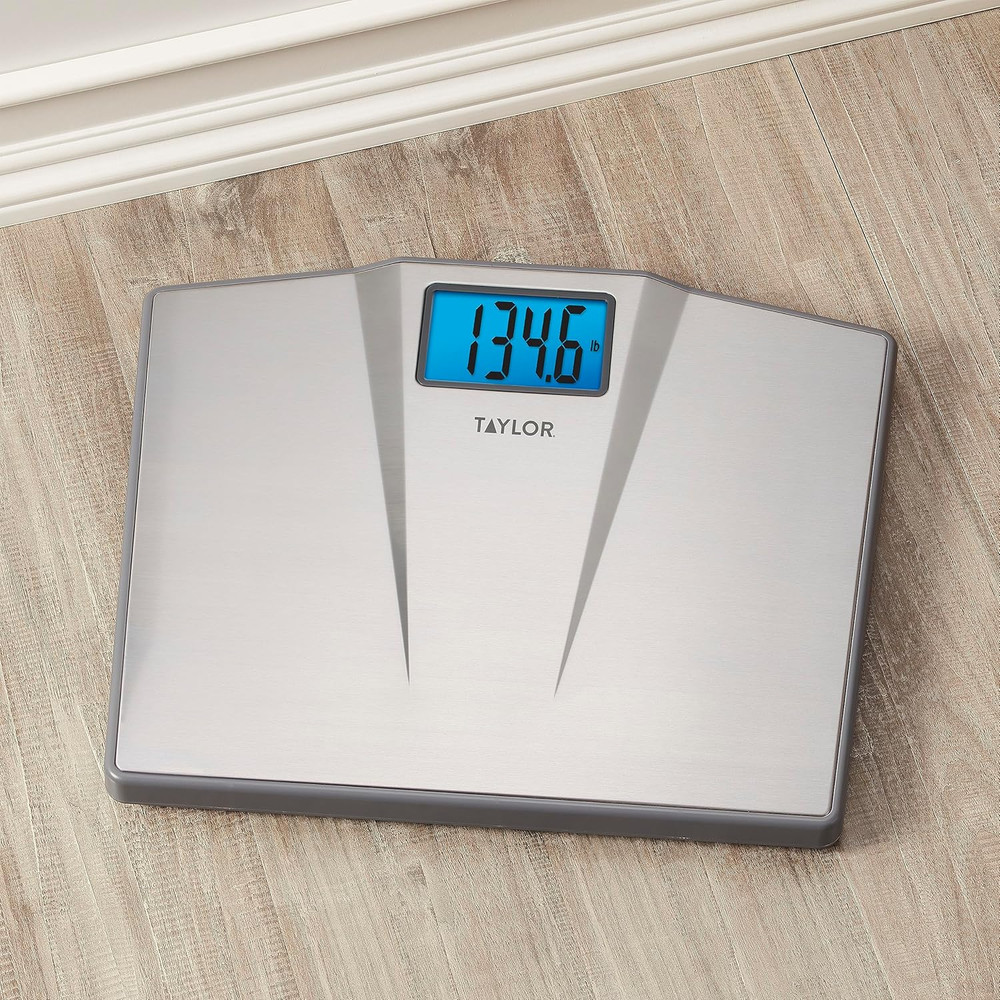 Digital Bathroom Scale, 1 Count (Pack of 1), Silver