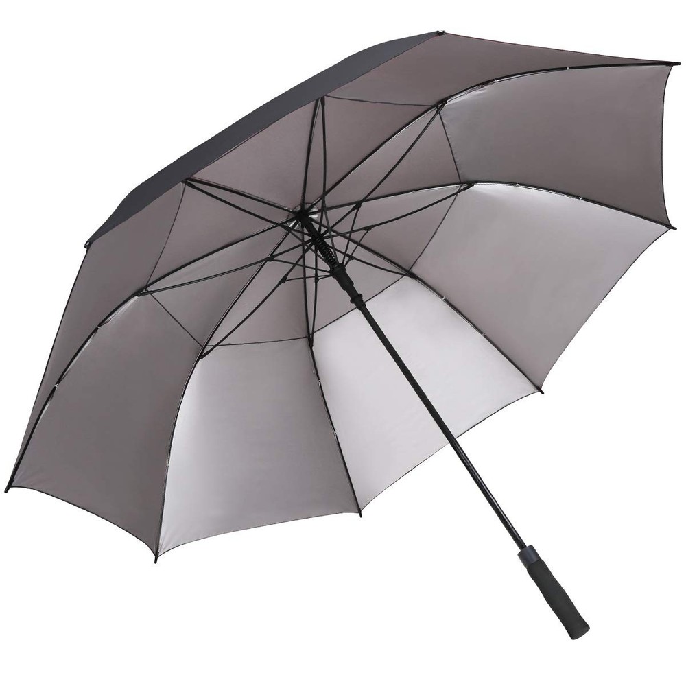 G4Free 62" Large Windproof Golf Umbrella Automatic Open Double Canopy UV Protect