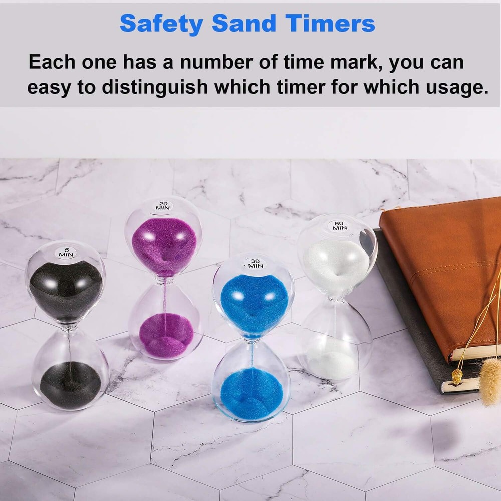 20 Minute Sand Timer Black Decorative Hourglass