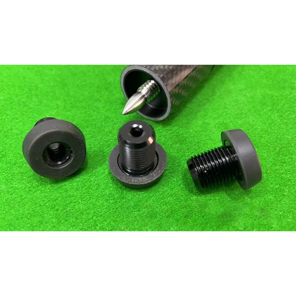 2PCS Billiard Rubber Bumper Pool Block Butt Connected Extension Replacement~