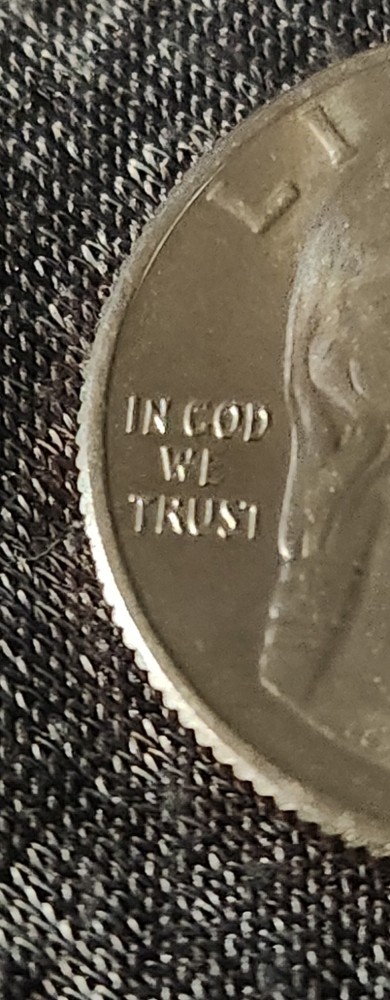 IN COD WE TRUST MISPRINTED QUARTER