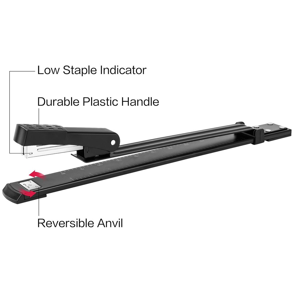 Book Binding Stapler, Long Arm, 20 Sheet Capacity, 1000 Staples