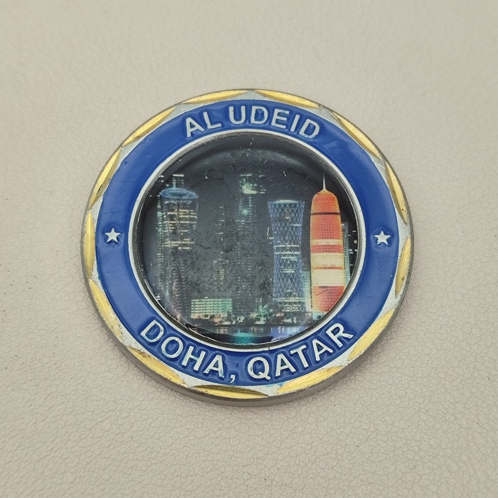 AL UDEID DOHA,QATAR Challenge Coin