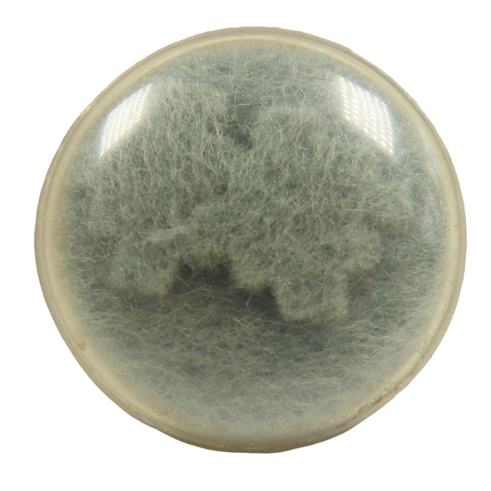 Vintage Celluloid Wool Felt Incased Button 1 5/8"