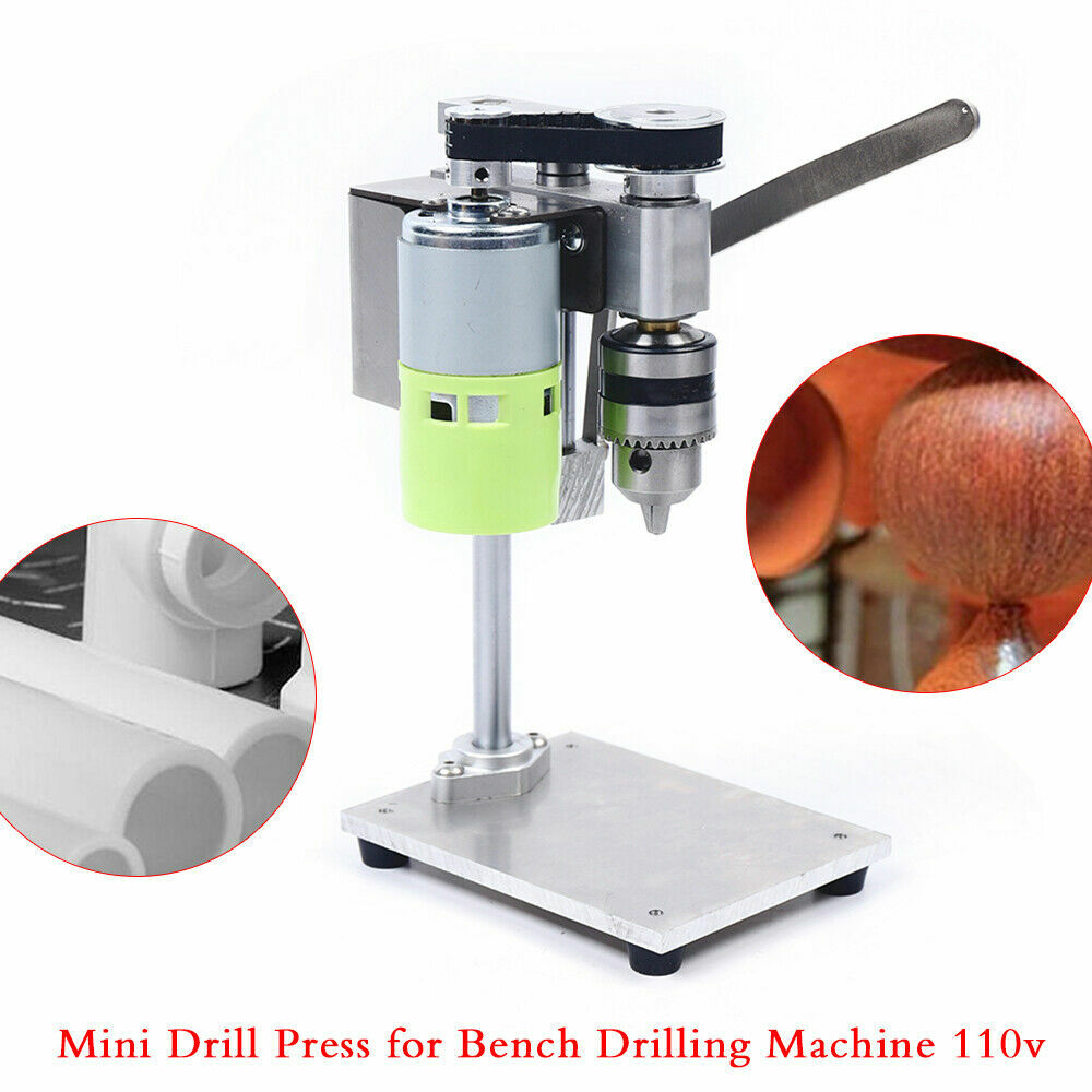 Mini Tabletop Drill Press Bench Small electric Drilling Machine 2 speed 110V