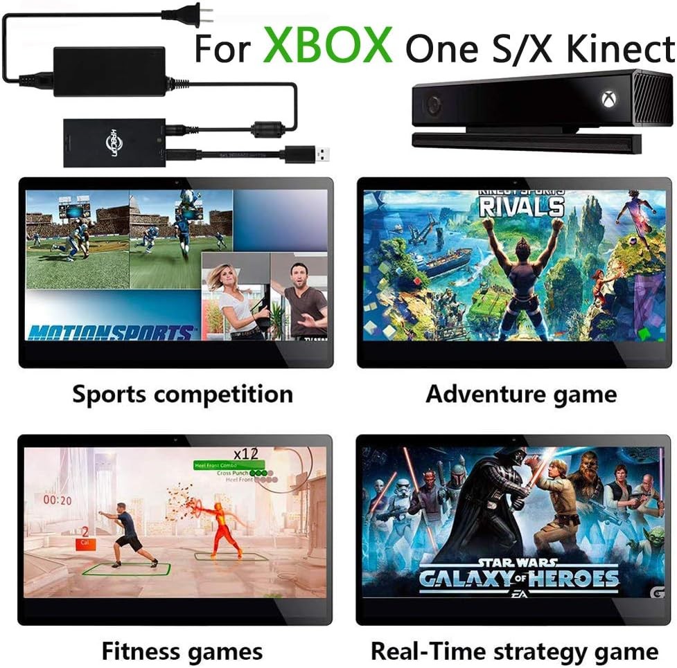 Xbox Kinect Sensor Adapter for Xbox One S/X and Windows with USB Connectivity
