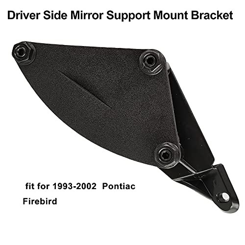 Driver Side Mirror Support Mount Bracket Black Metal Compatible with1993-2002