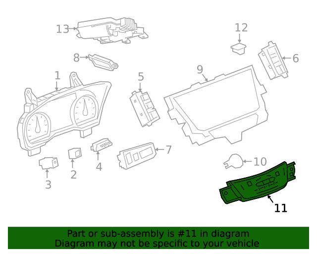 Genuine GM Dash Control Unit 85759687
