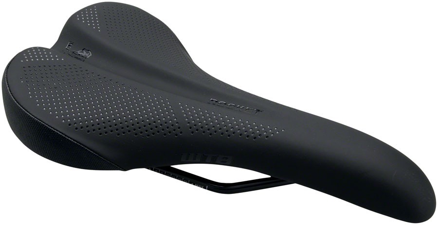 WTB Rocket Saddle - Black 2665mm Width Steel Rails Microfiber Cover