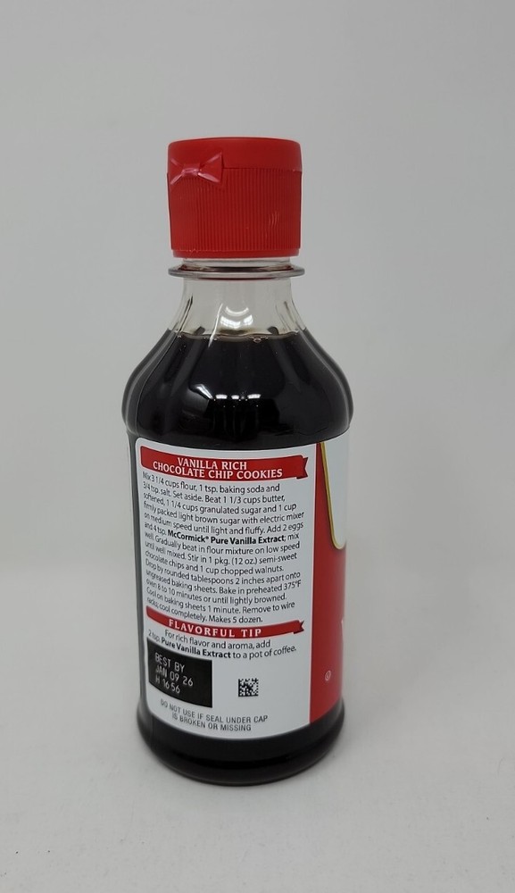 McCormick All Natural Pure Vanilla Extract, 8 fl oz NON GMO