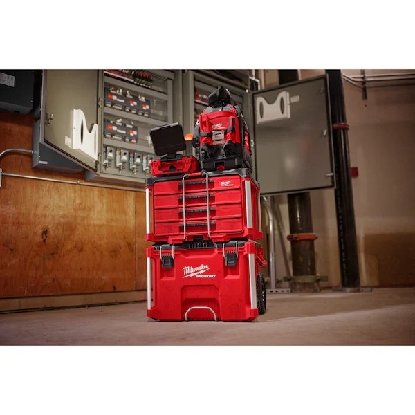 Milwaukee Packout 4-Drawer Tool Box -Red/Black (48-22-8444)