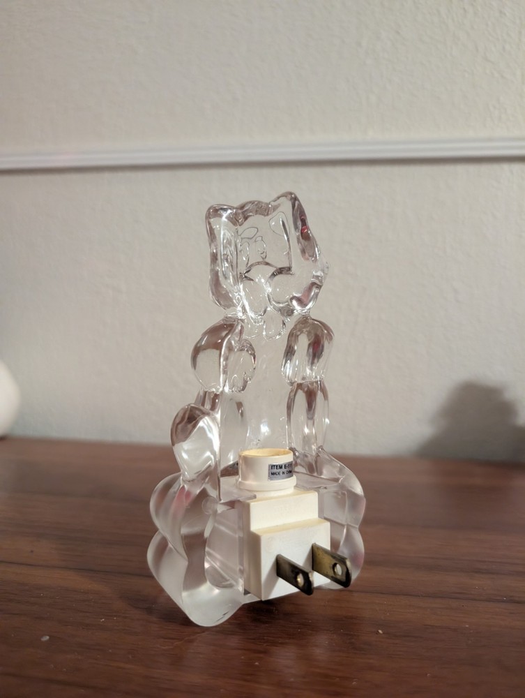 Heavy Acrylic Dog-shaped Night Light w/sensor button