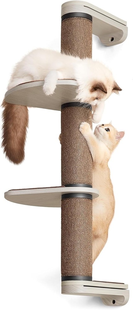 Feandrea 39.7" Wall-Mounted Cat Tree Tower with Scratching Posts & Perches