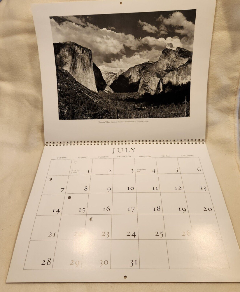Ansel Adams 1996 Wall Calendar - Authorized Edition