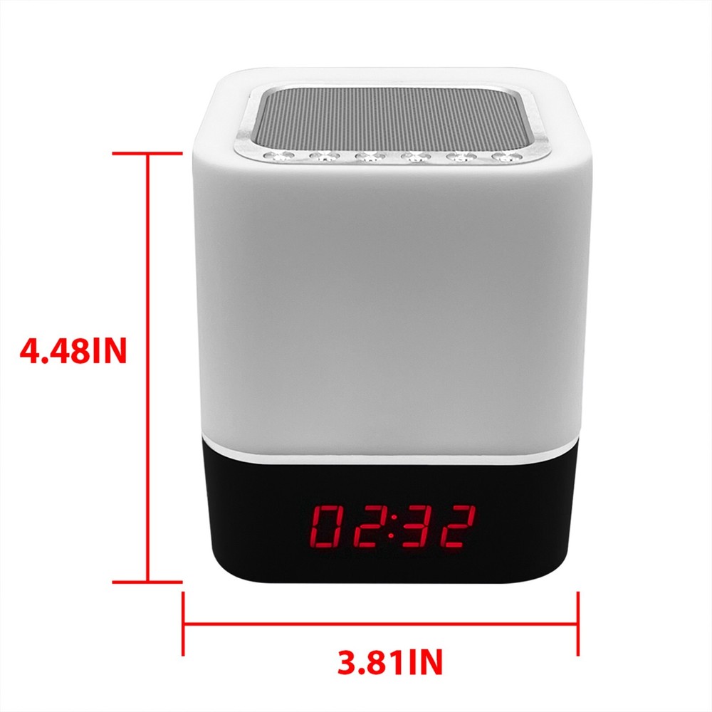 Zummy Color Changing Wireless Speaker with Alarm Clock