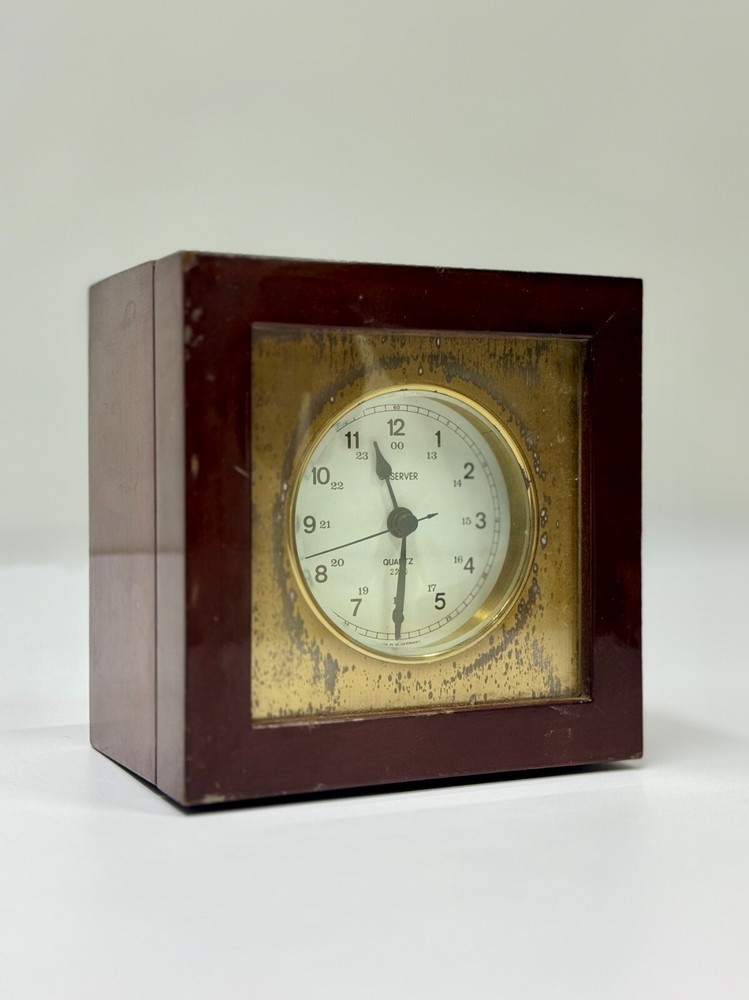 Observer Quartz Ship Chronometer Clock | Original Marine Timepiece - W. Germany