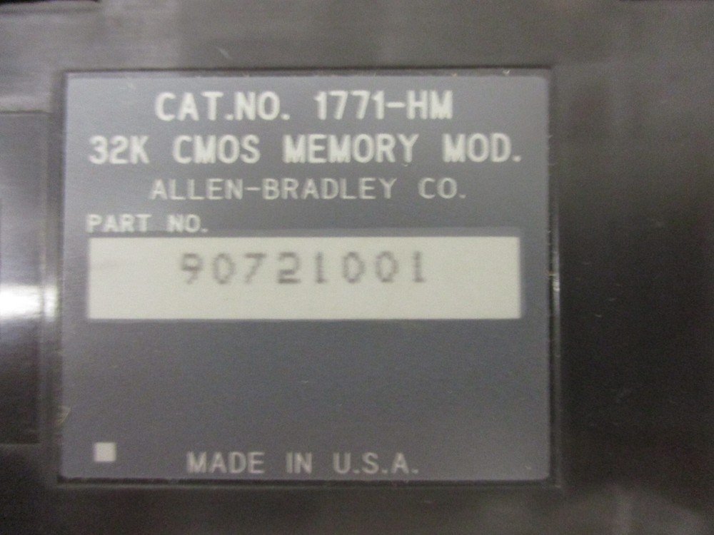 ALLEN BRADLEY 1771HS IMC-120 SERVO CONTROLLER W/1771-HM MEMORY CARD
