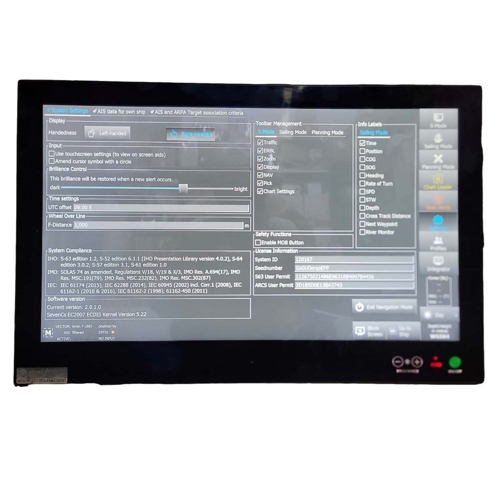 SEALL MULTI COMPUTER ECDIS TYPE HD 24T21 HATTELAND USED