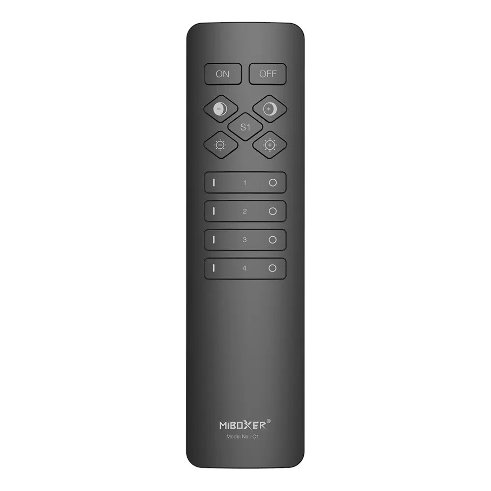 Miboxer 4-Zone Color Temperature Remote (CCT Black Remote)