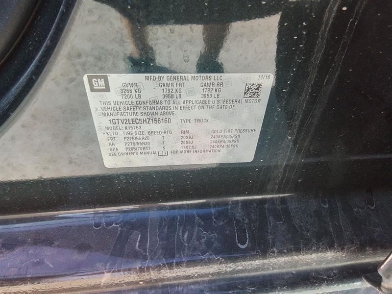 2016-2018 GMC Sierra Dash Mounted Display Screen Driver Info Display Opt IOB