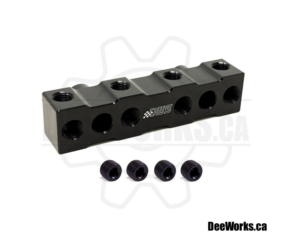 4 Port Remote Sensor Block Mount - Billet Aluminum