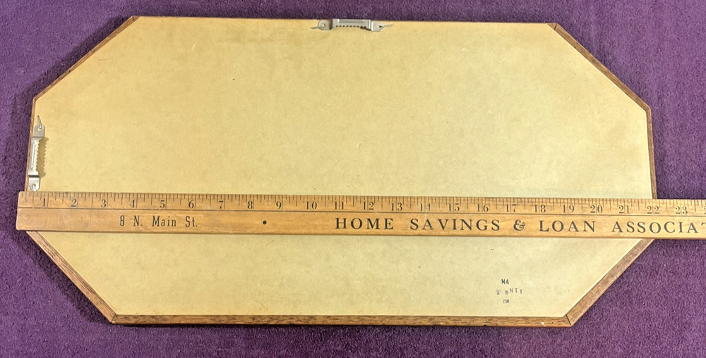 Small Antique Wooden Framed Wall Mirror