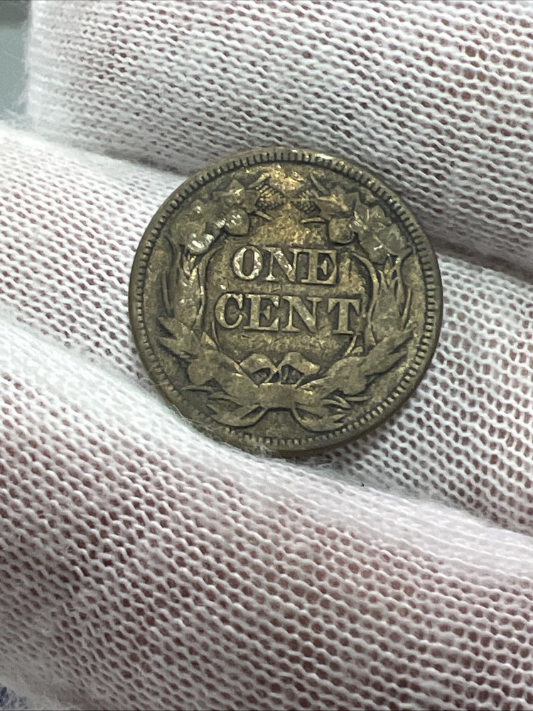 1857 Flying Eagle Cent Penny. Nice Condition Old US type coin!