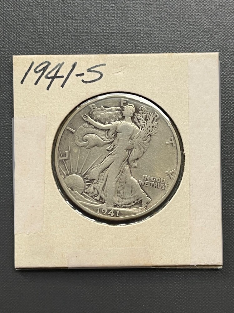 1941-S Walking Liberty Silver Half Dollar Uncirculated USA Eagle