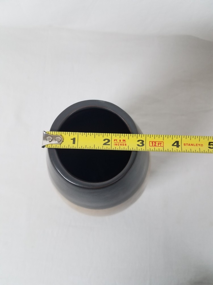 Vase Vintage Brown Black Ombre