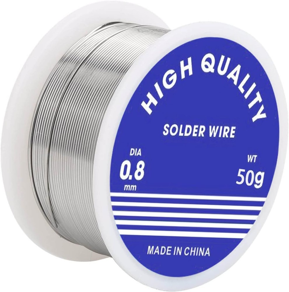 Solder Wire,0.8mm Diameter Rosin Core for Electronic Medium, Silver